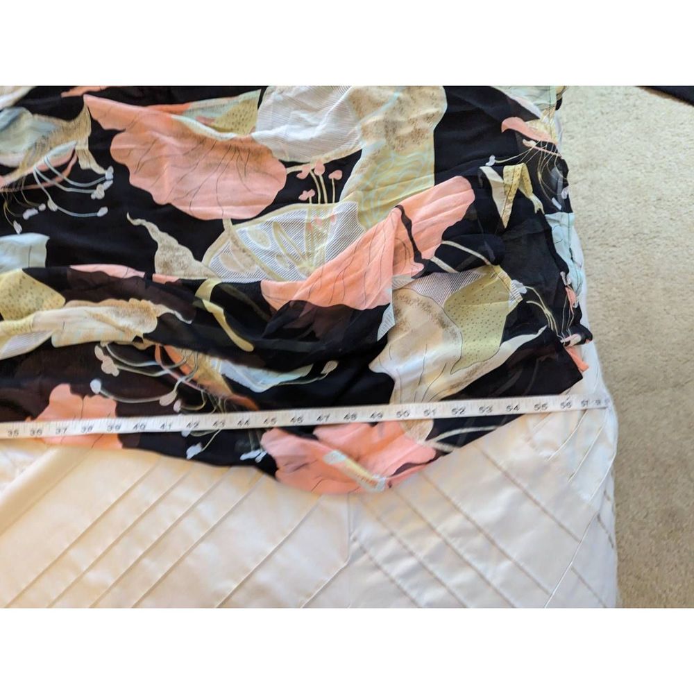 Lulu's wondrous water lilies black floral print maxi dress nwt sz S - Picture 5 of 7